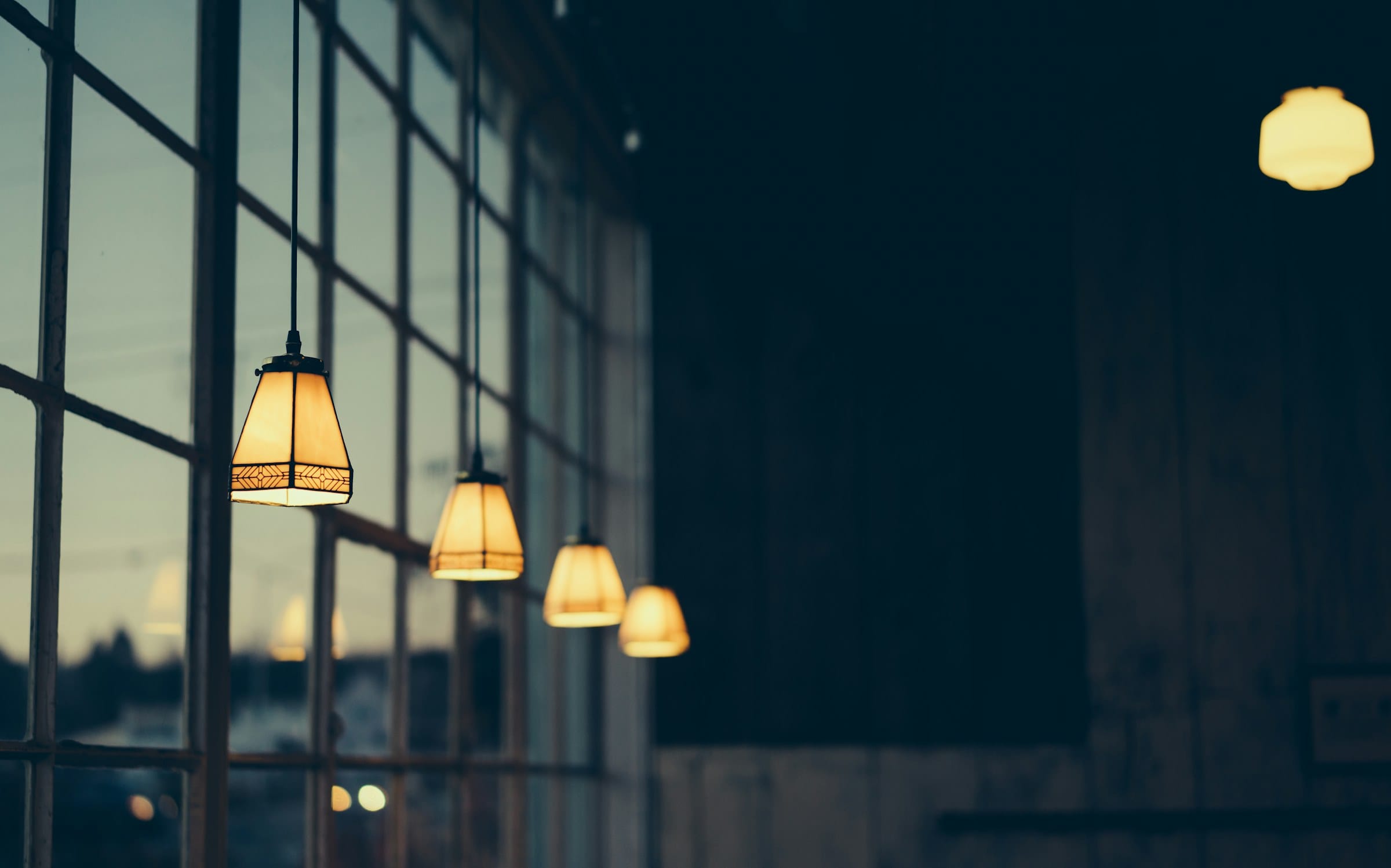Pendant lights detail. Foshan factory. Named on the plan.